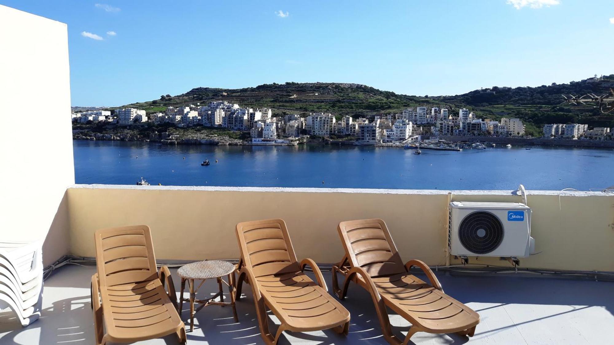 Bayview 2 Bedroom Seaview Apartment With Large Terrace With Panoramic Views - By Getawaysmalta St. Paul's Bay Exterior foto
