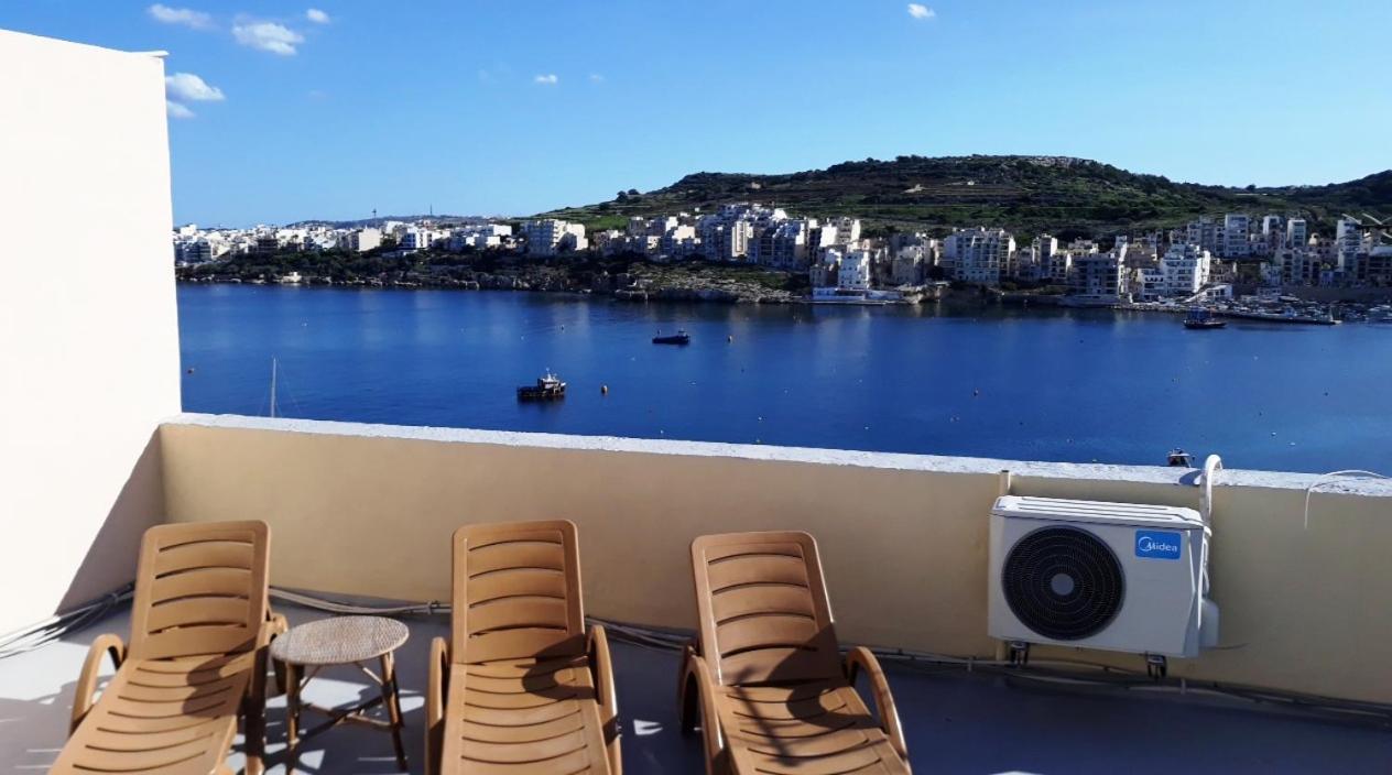 Bayview 2 Bedroom Seaview Apartment With Large Terrace With Panoramic Views - By Getawaysmalta St. Paul's Bay Exterior foto