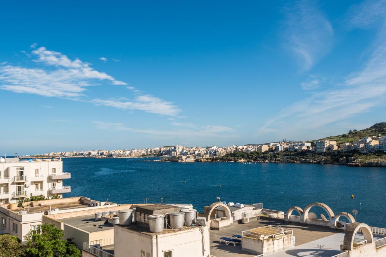 Bayview 2 Bedroom Seaview Apartment With Large Terrace With Panoramic Views - By Getawaysmalta St. Paul's Bay Exterior foto