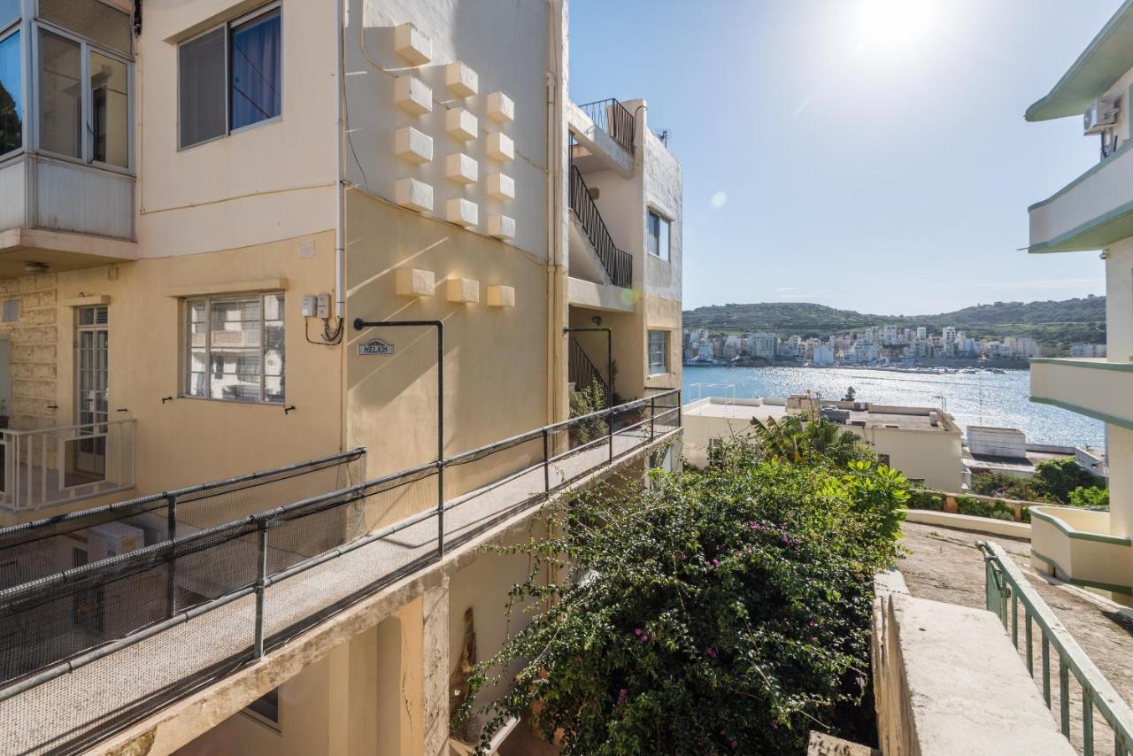 Bayview 2 Bedroom Seaview Apartment With Large Terrace With Panoramic Views - By Getawaysmalta St. Paul's Bay Exterior foto
